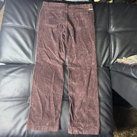 Columbia Women's Corduroy Pants Brown Stretch Straight Leg Slash Pocket 14 - Picture 2 of 11